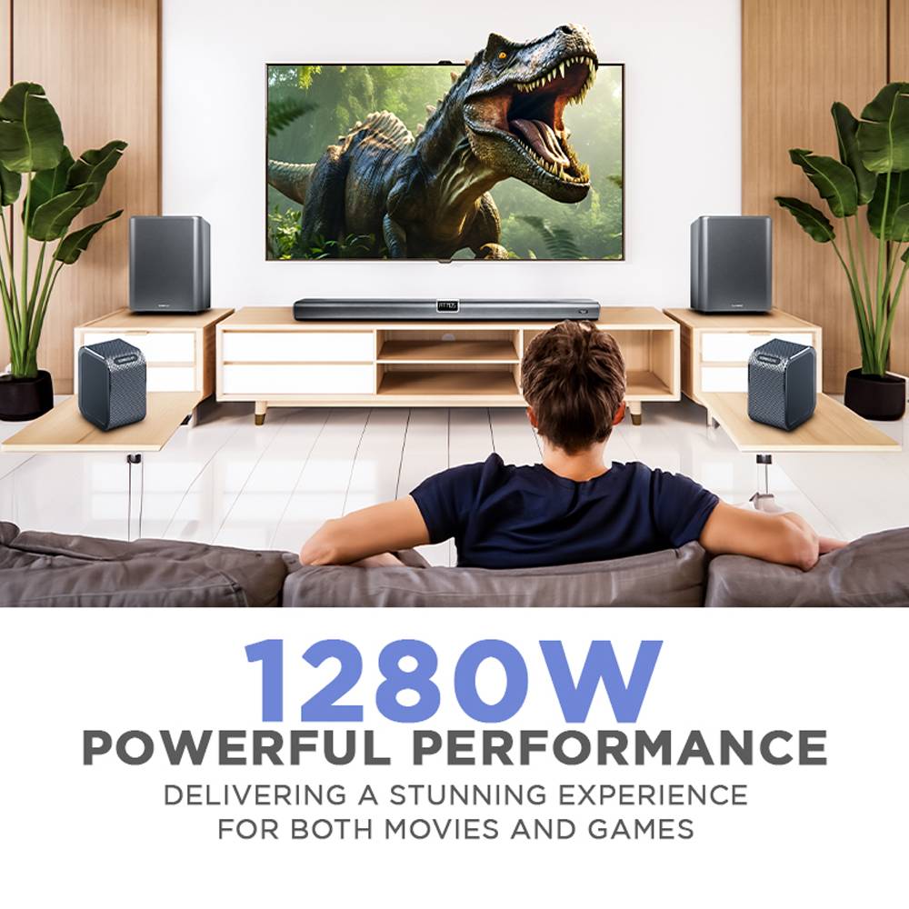 SONICGEAR STUDIOBAR 9000 WIRELESS SOUND BAR 7.2.4CH SOUND SYSTEM BUILT ...