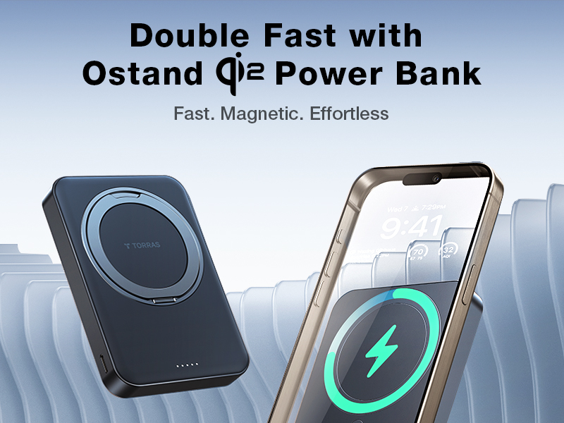 TORRAS MiniMag Qi2 Power Bank UltraSlim 10,000mAh Battery