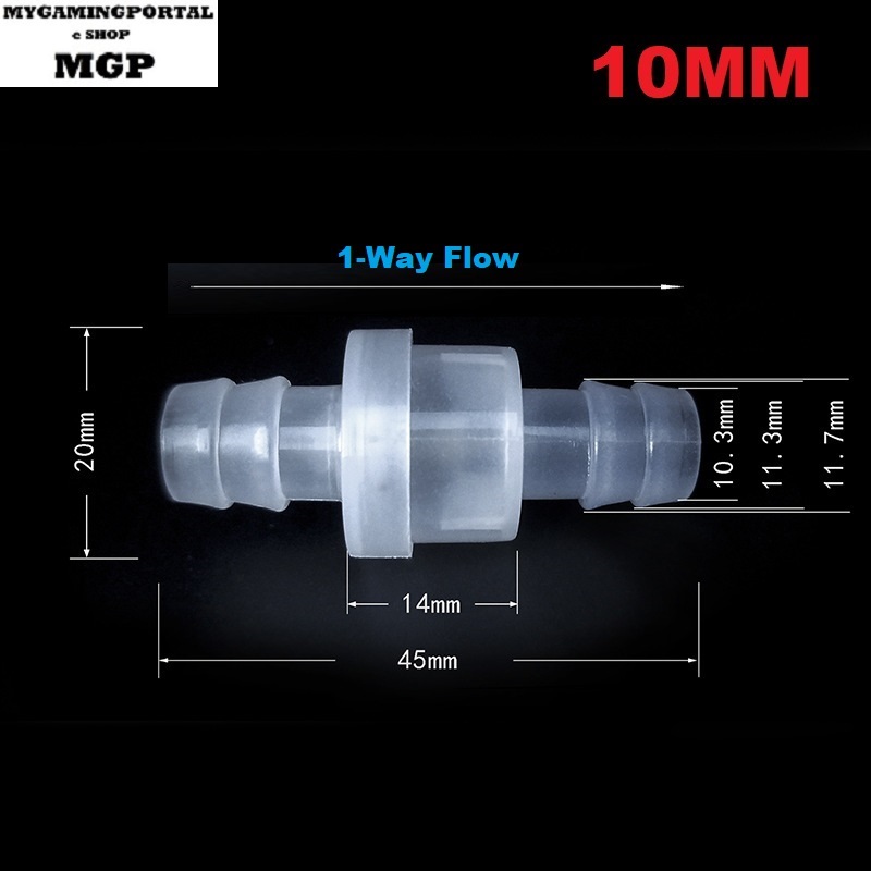 PLASTIC CHECK VALVE ONE WAY NONRETURN VALVE 1WAY AQUARIUM WATER AIR