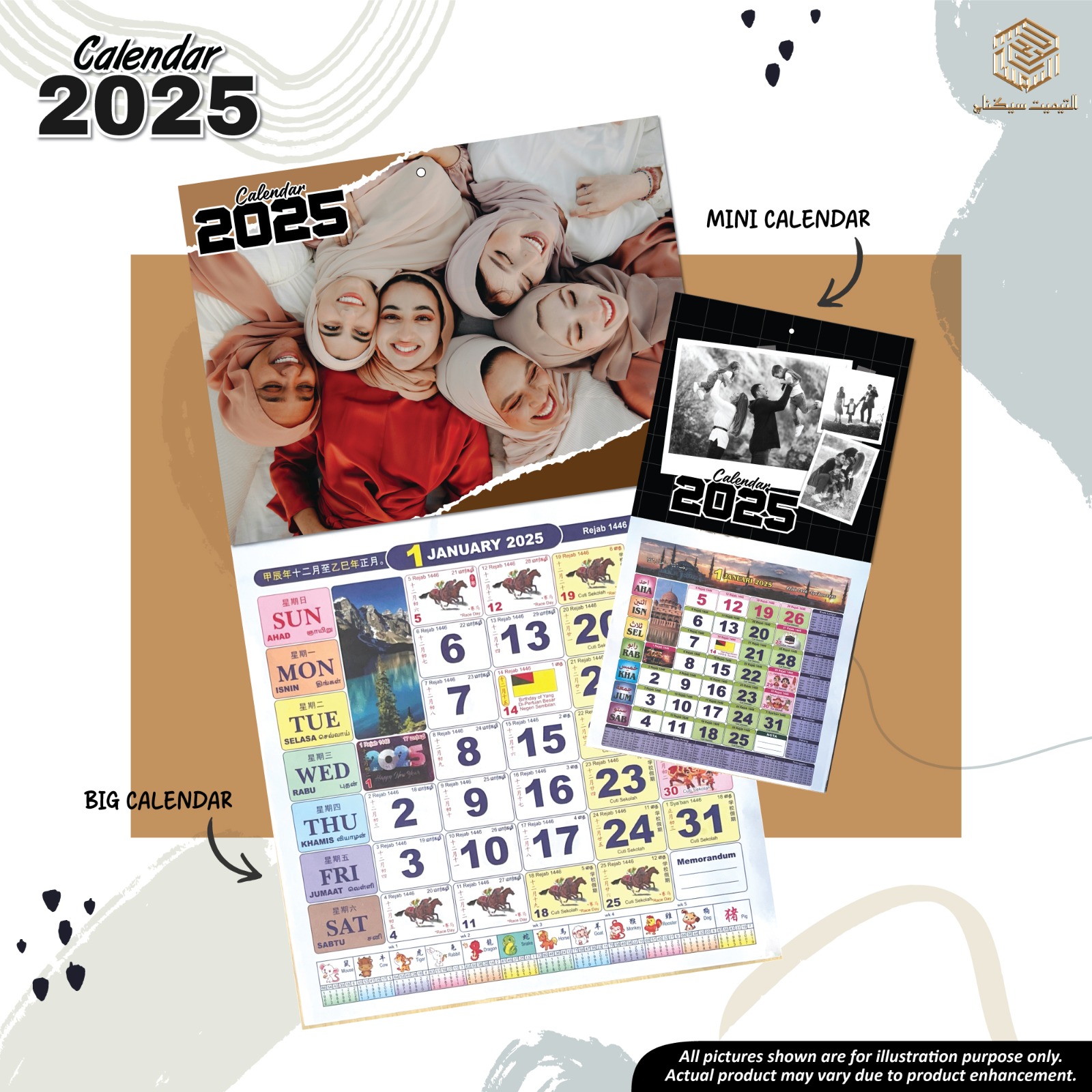 [KALENDAR 2025 CUSTOM GAMBAR SENDIRI|WALL CALENDAR HORSE KALENDAR KUDA ...
