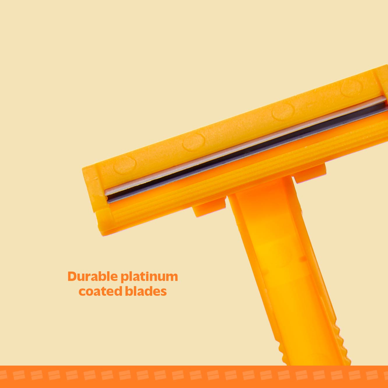 Yello Square Double-Blade Stainless Steel Disposable Razor 5+1pcs ...