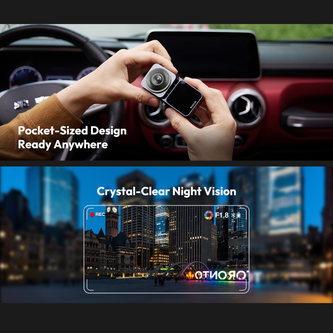 Botslab Versatile Camera V9H Dash Cam Sports Cam 4K Ultra AI Voice ...