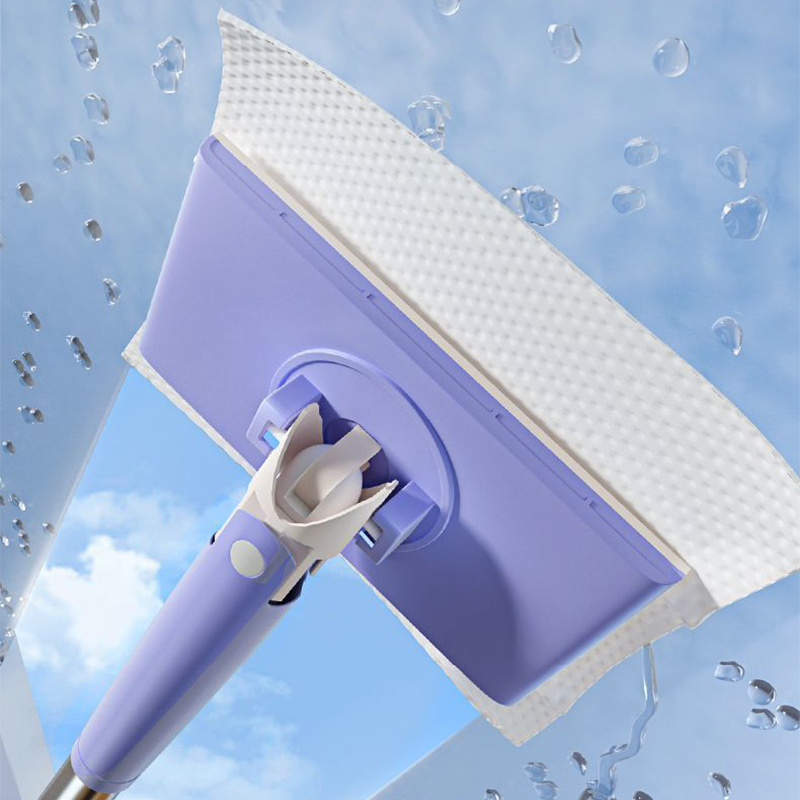 Flat Mop Mini Dust Cleaning Mop Hands-Free Automatic Cloth Changing ...