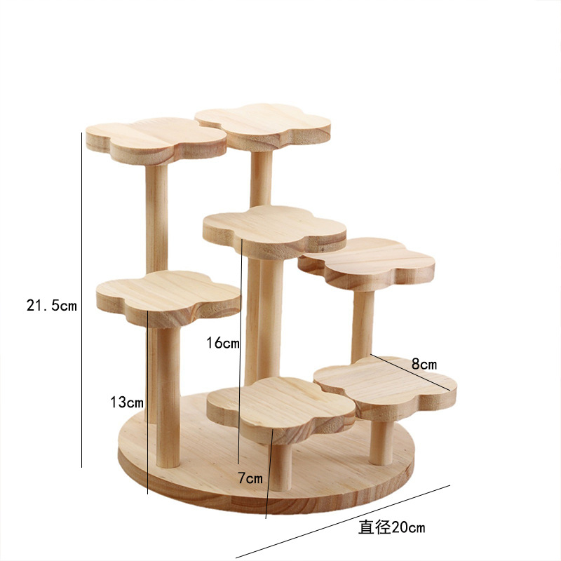 Ready stock-Wooden Display Stand Desktop Organizer Countertop Rack ...
