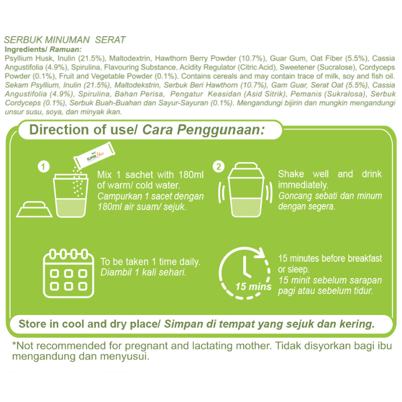 Timo Super Fiber With Cordyceps 30s | detoxification | constipation ...