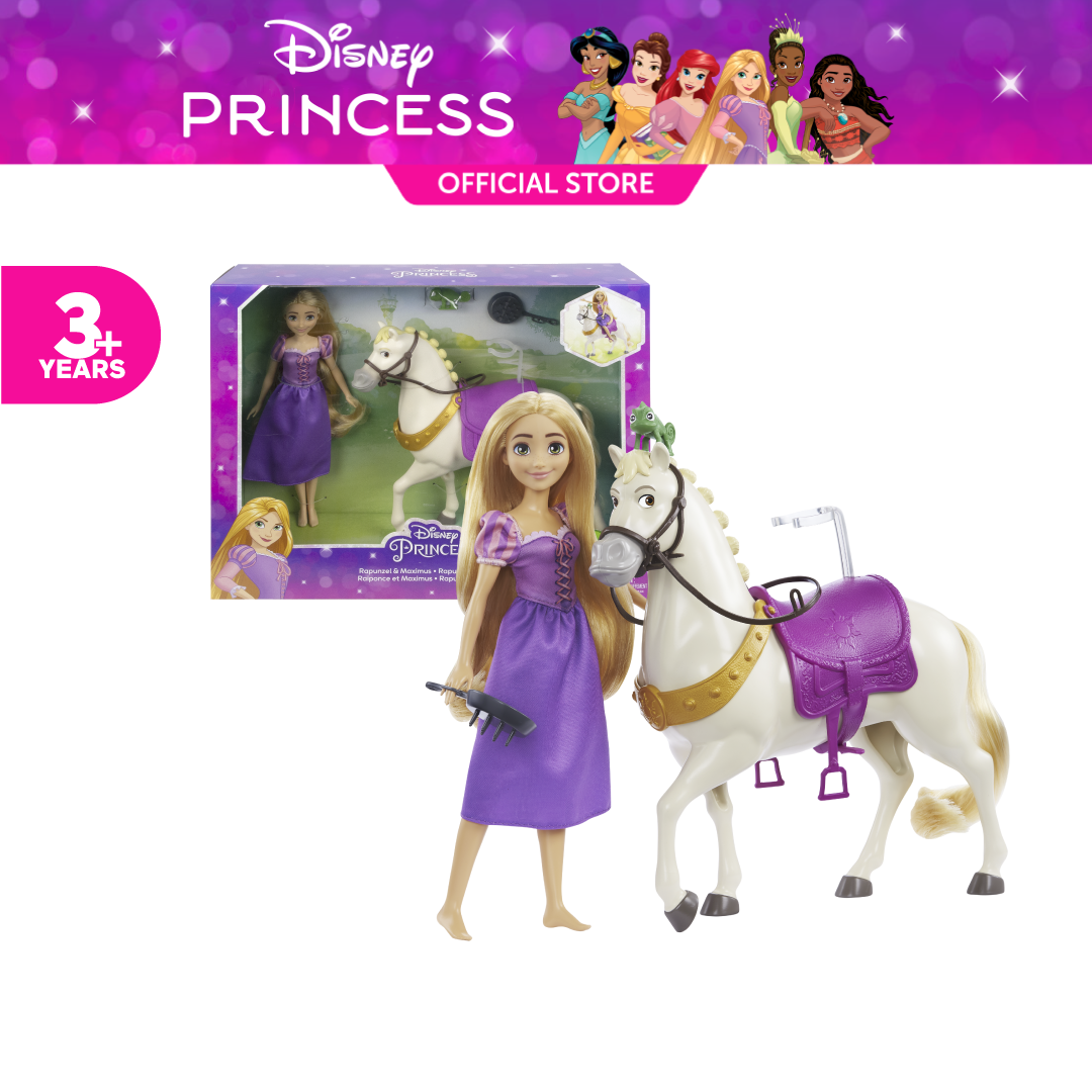 Disney Princess Rapunzel And Maximus Dolls (HLW23) Shopee Malaysia