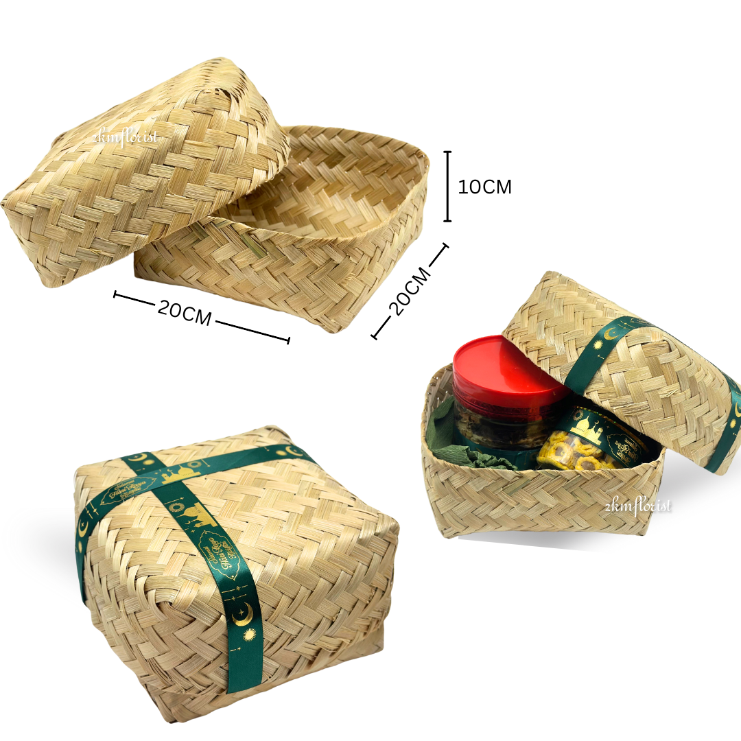BESEK BAMBOO Goodies perkahwinan basket Souvenir dulang Raya 2025 ...