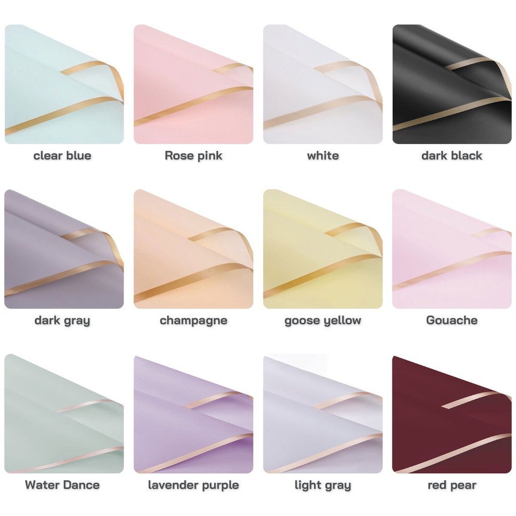 20 Pcs Gift Wrapping Paper Florist Flower Bouquet Paper Waterproof ...