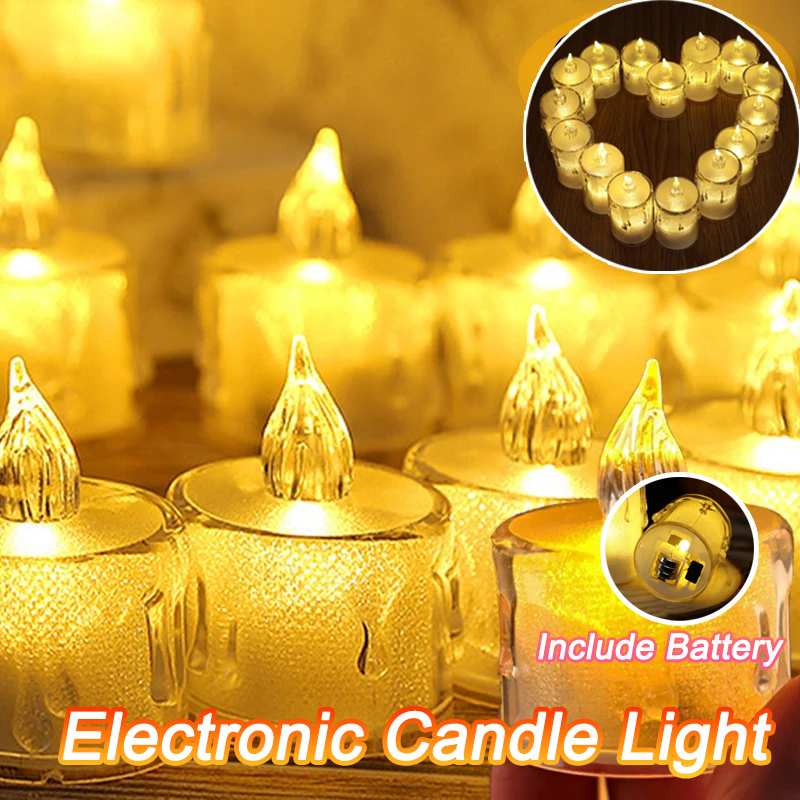 5cm Led Candle Light Flameless Candle Plastic Pillar Flickering Candle ...