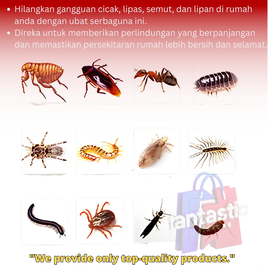 Ubat Racun binatang cicak semut lipas lipan paling berkesan insert ...