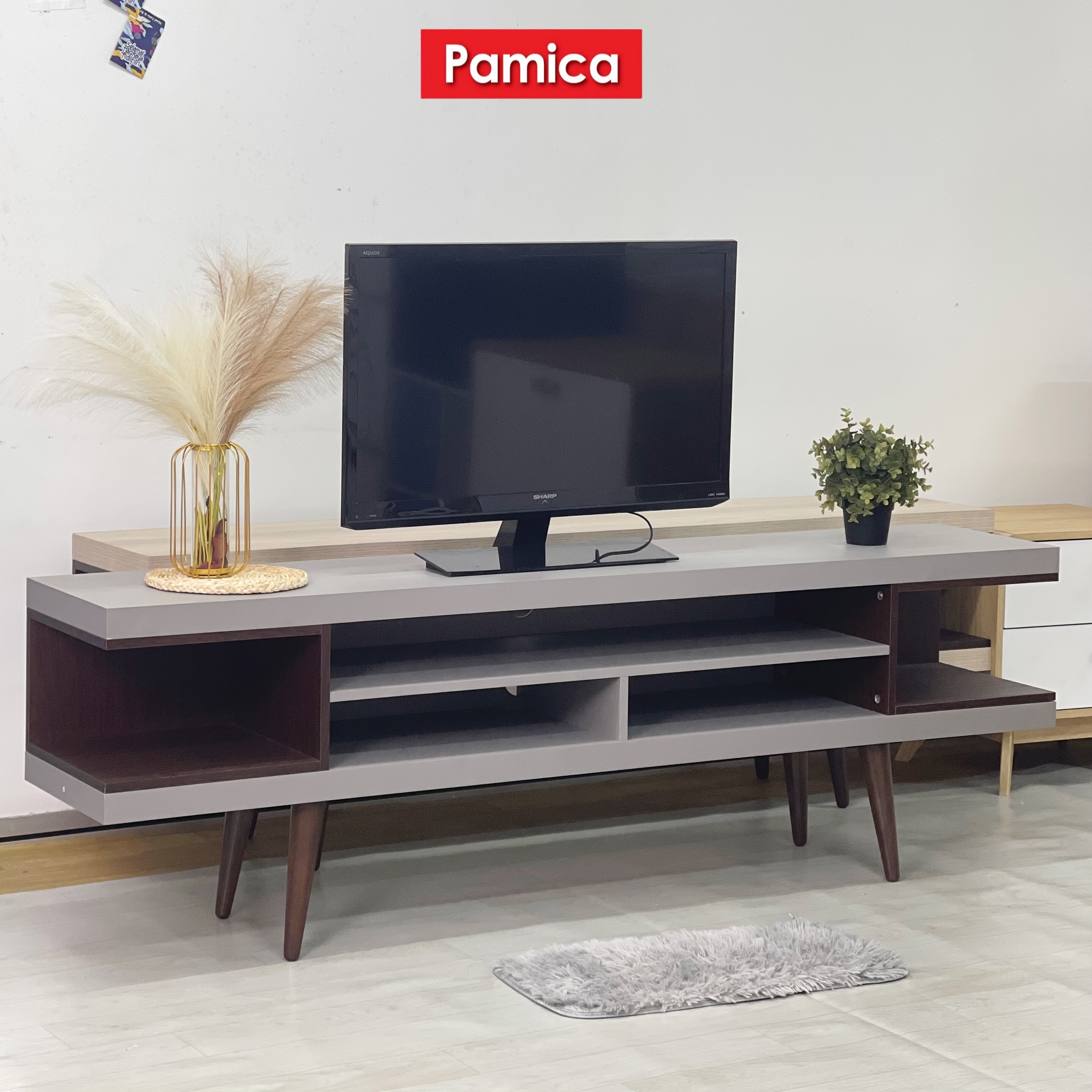 PAMICA Bellagio 6ft Modern TV Rack Rak TV Home Furniture EC4091 TVs up ...
