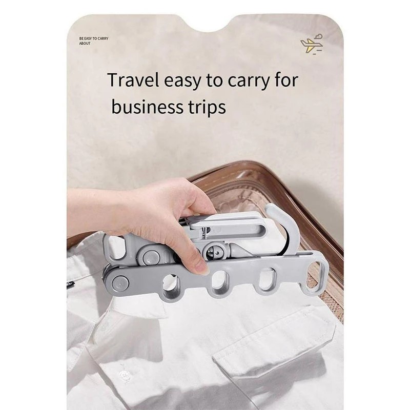 5 Holes Folding Drying Rack Hotel 360 Degree Rotary Hook Portable ...