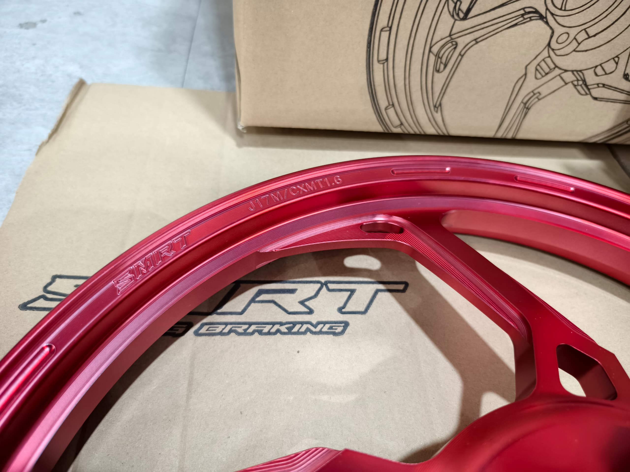 SMRT NVX V1 V2 Forged Rim SMRT Sport Sports Rim 1.6/1.6 * 17 YAMAHA ...