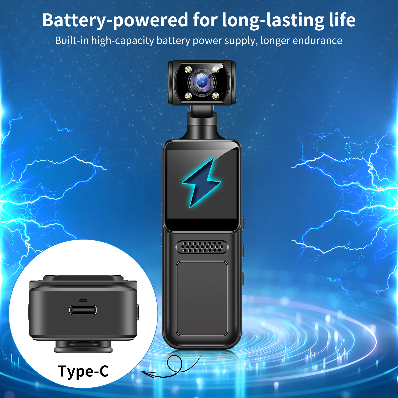 Ultra HD 4K WiFi Action Camera Portable Digital Video Recorder BodyCam ...