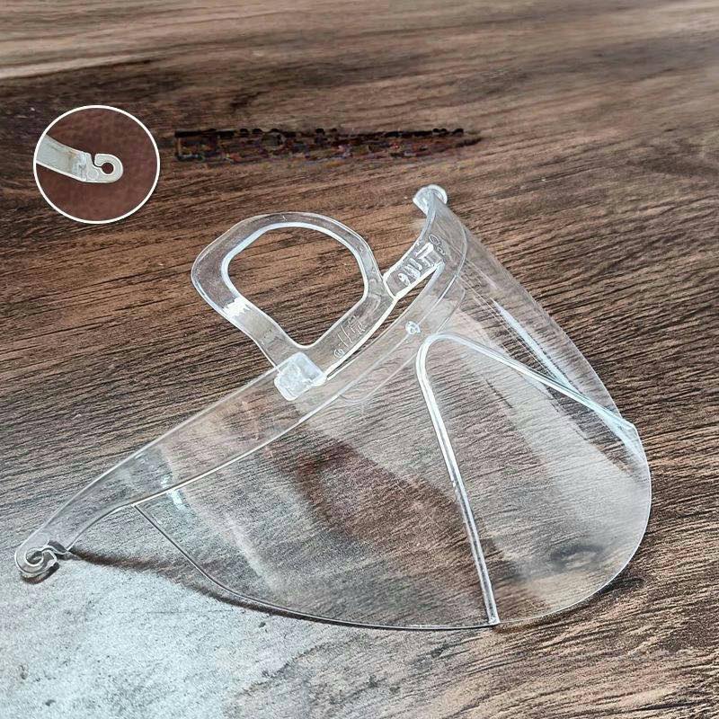 Face Shield Transparent Spit Guard Mouth Shield Clear Reusable Face ...