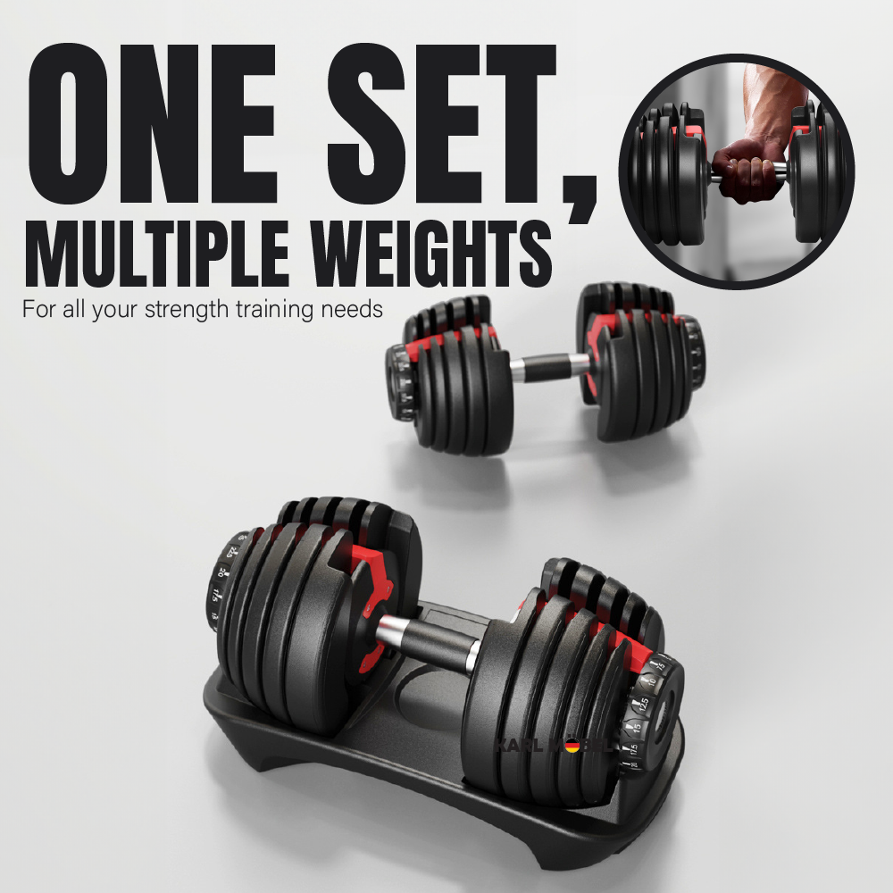 Adjustable Dumbbell Pair 40kg | Equipment Limited - View #8