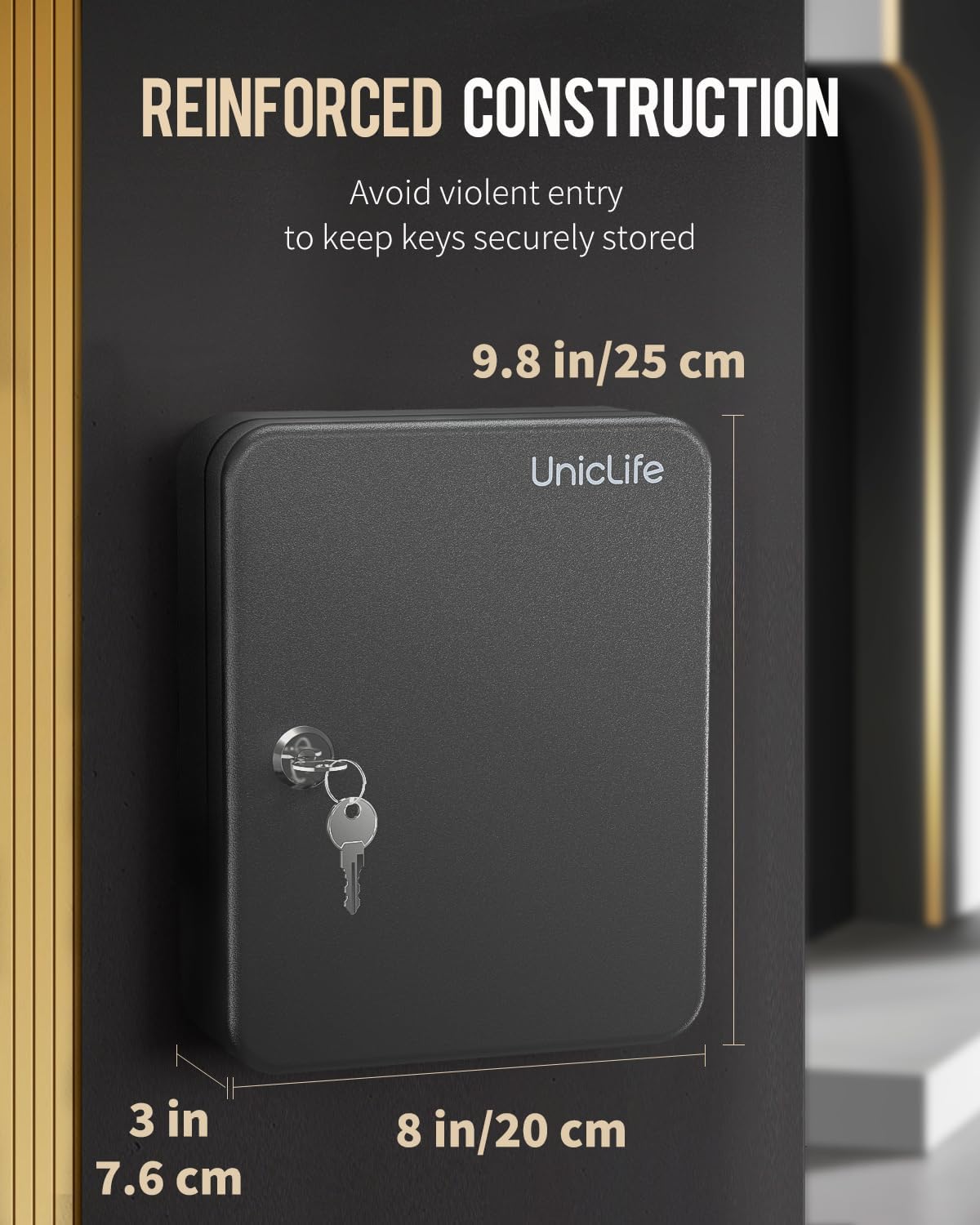 Key Box Password Lock Metal Keys Holder Safety Storage Wall Mounted ...