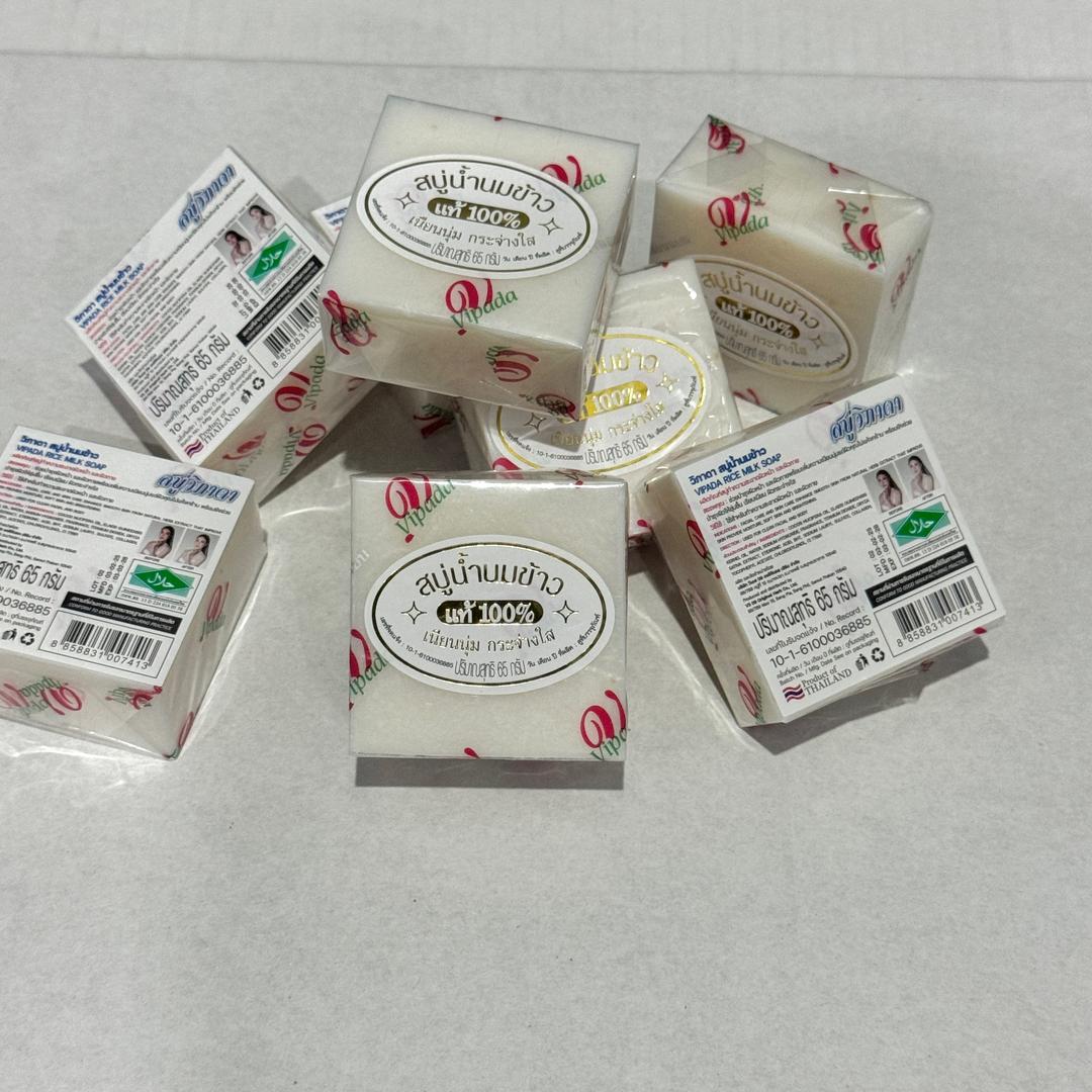 Vipada Rice Milk Soap Thailand Rice Soap 1pcs 65g sabun Beras Susu ...