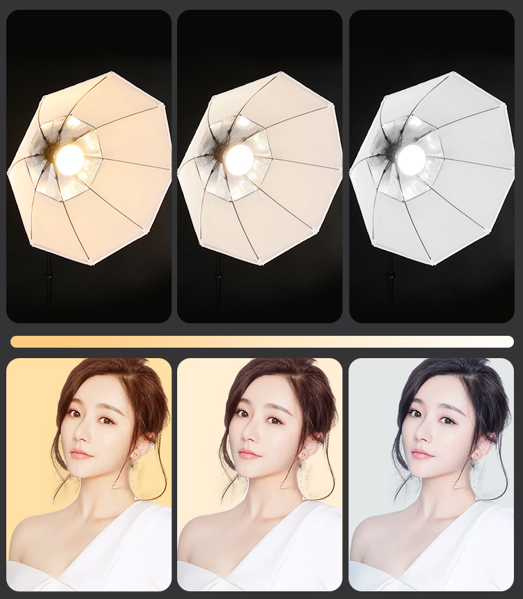 Octagon Softbox Kit 3 Color Lampu Studio Softbox Professional Shooting ...