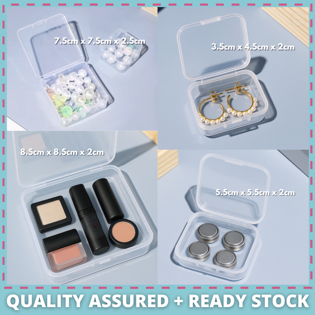 Momoyocraft Mini Storage Box Jewellery Box Kotak Plastik Transparent ...