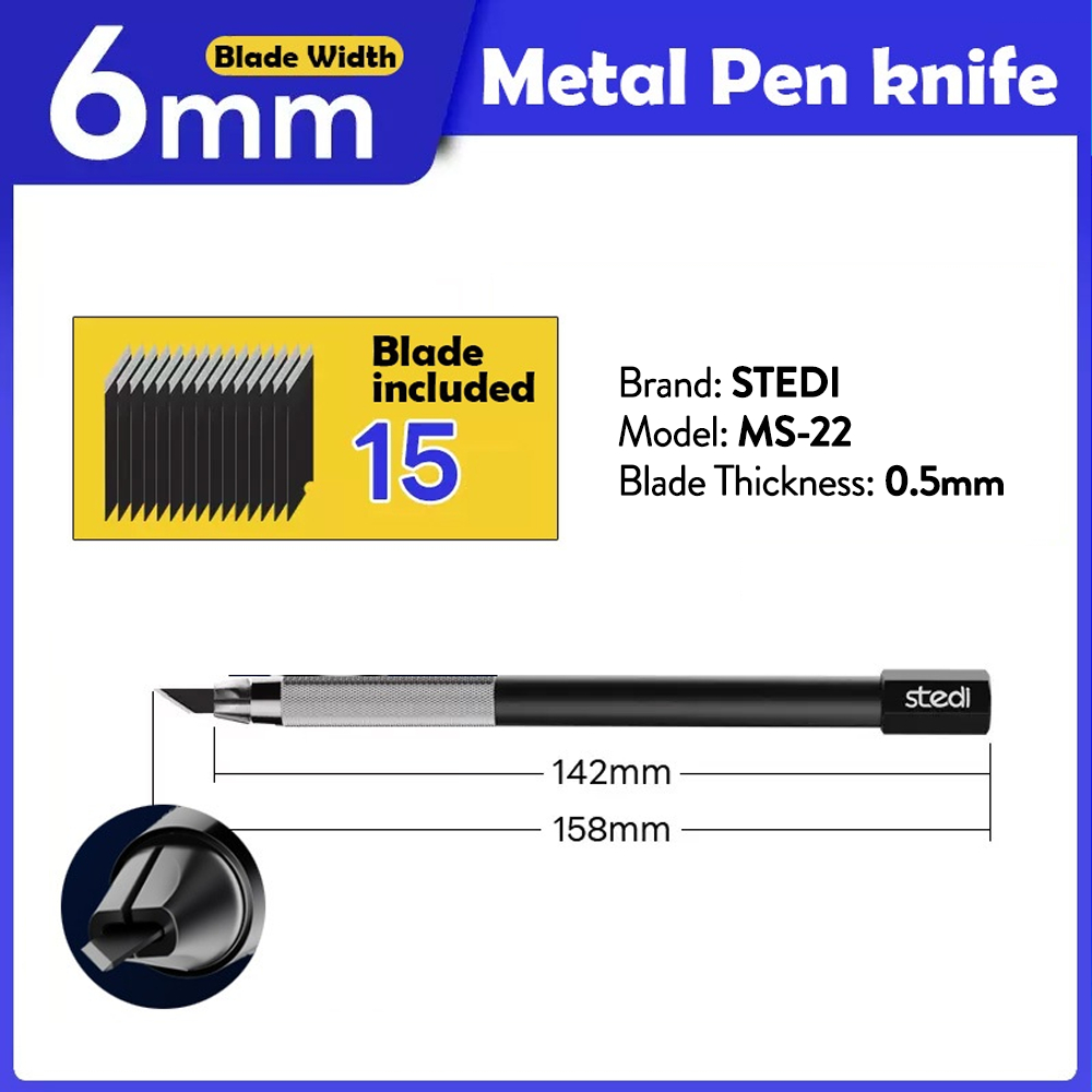 STEDI All-Metal Pen KNIFE Gundam cutting model assembling carving tools ...
