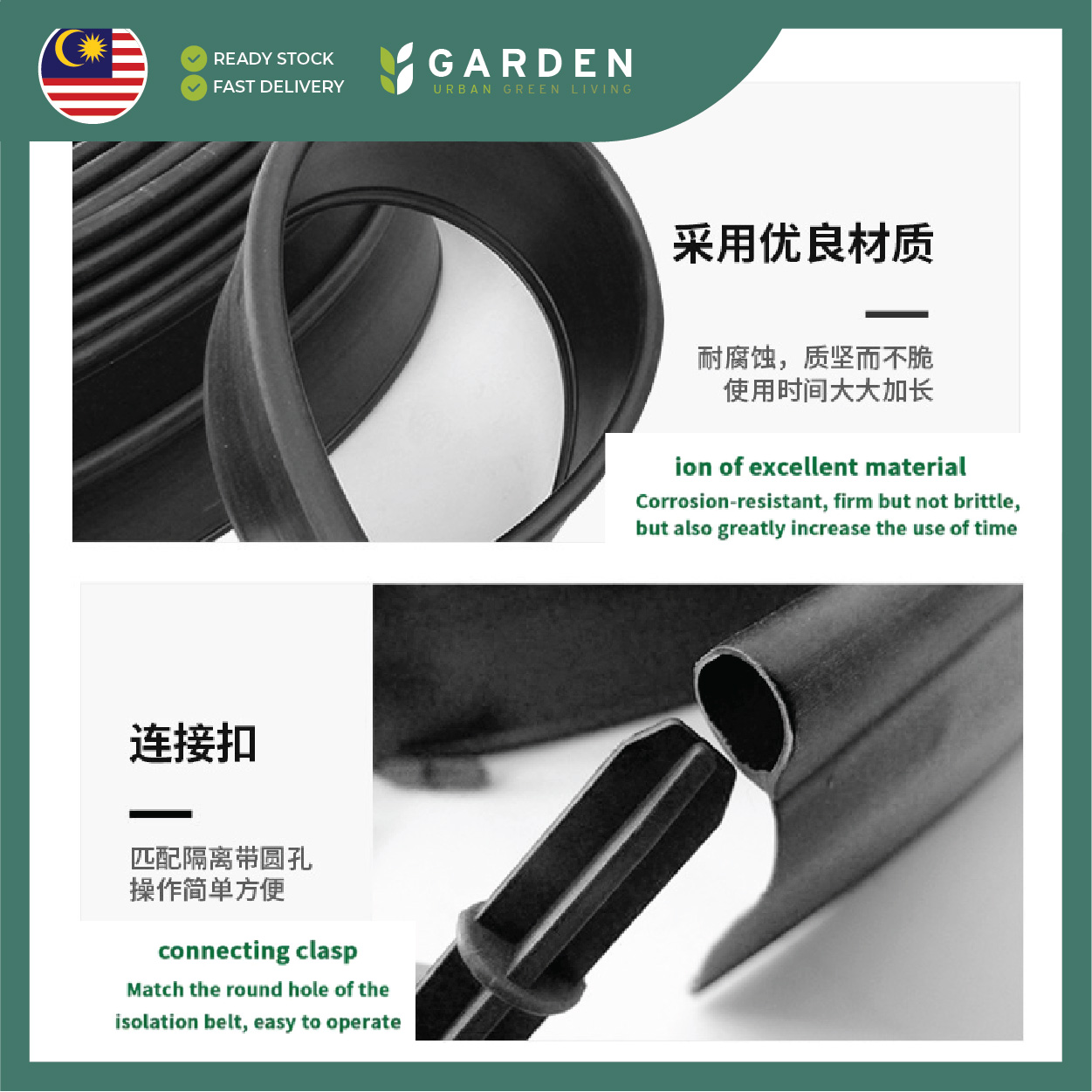 12.5cm x 18 meter Landscaping Root Barrier Strip Panel Garden Lawn ...