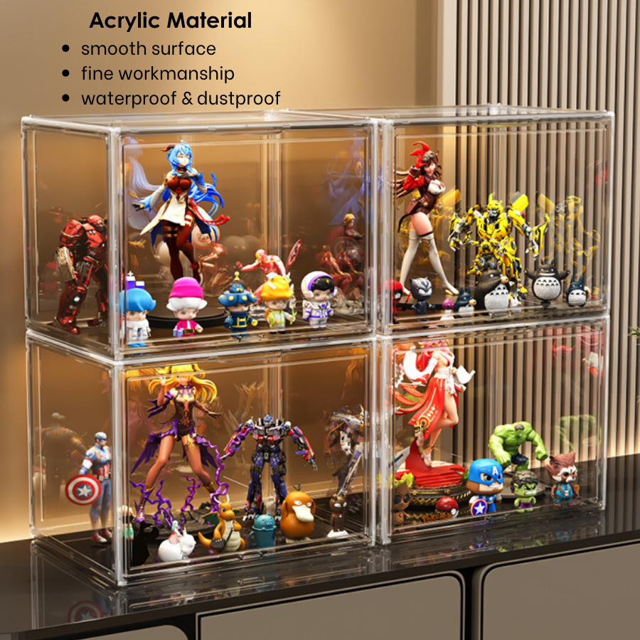 Full Transparent Acrylic Display Box Storage Box Display Rack Gundam ...