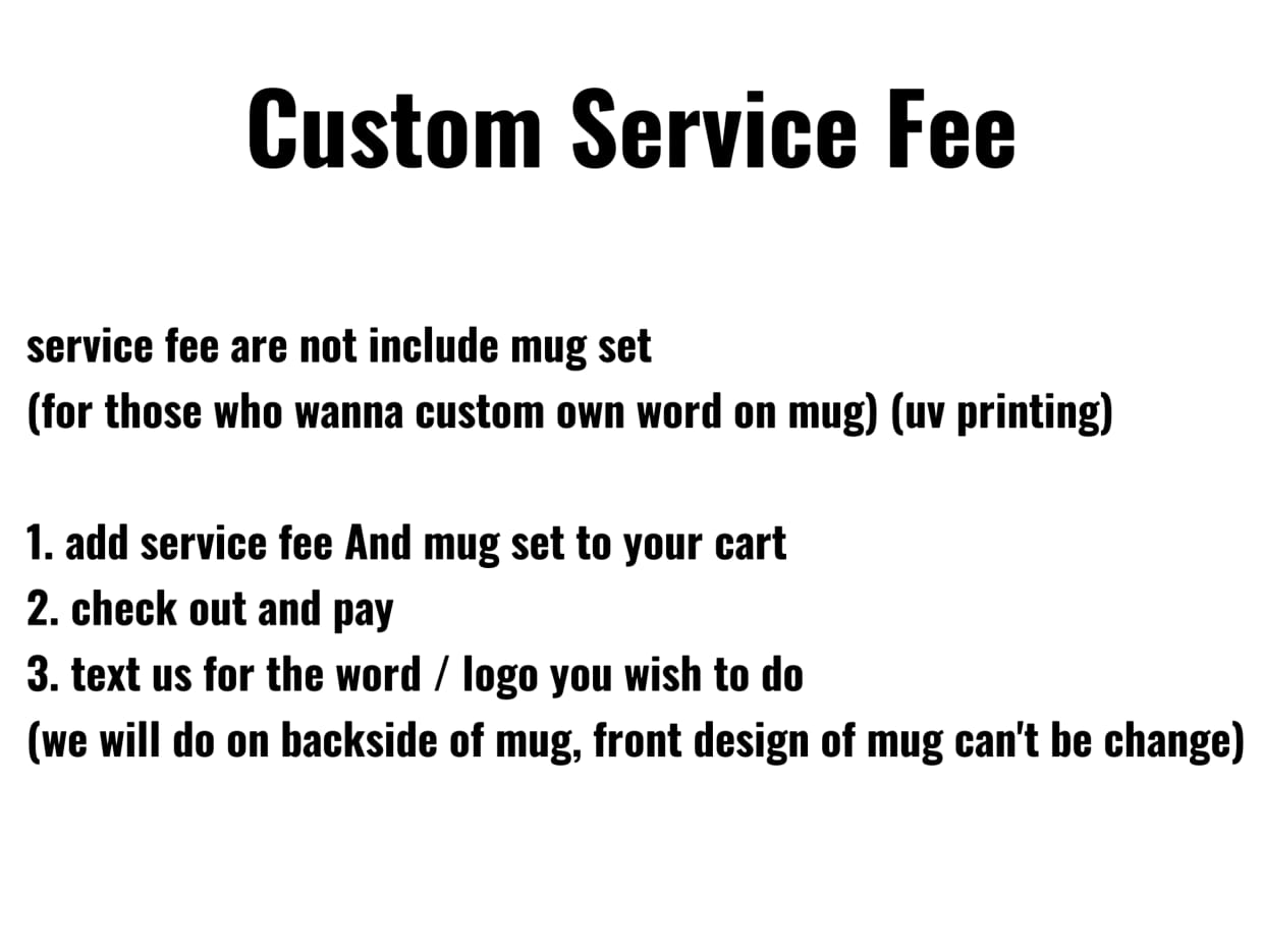 Mug Custom Service Fee | Shopee Malaysia