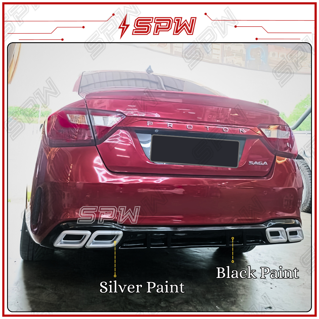 Proton Saga MC MC1 MC2 (2019-2024) AMG Rear Bumper Skirt Diffuser Lip ...
