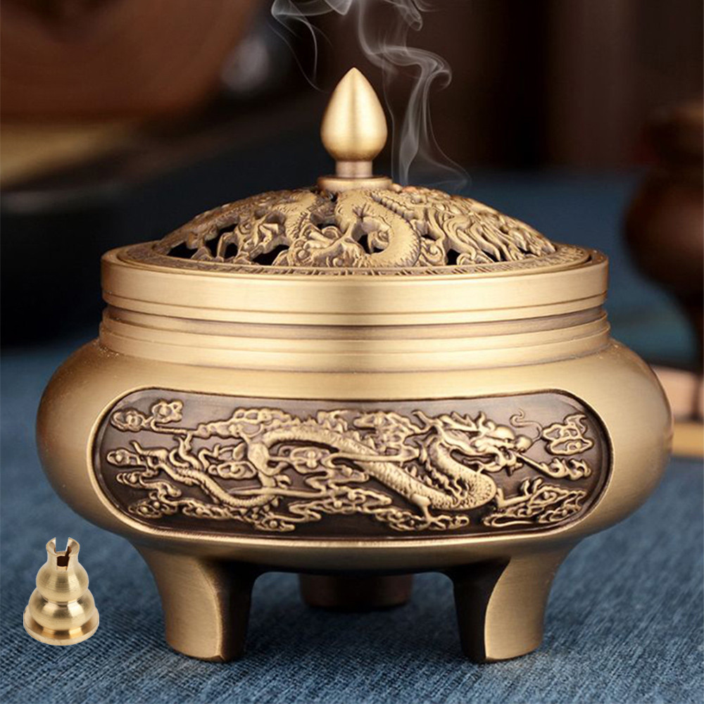 Copper Incense Burner Sandalwood Incense Stick Holder Metal Vintage ...