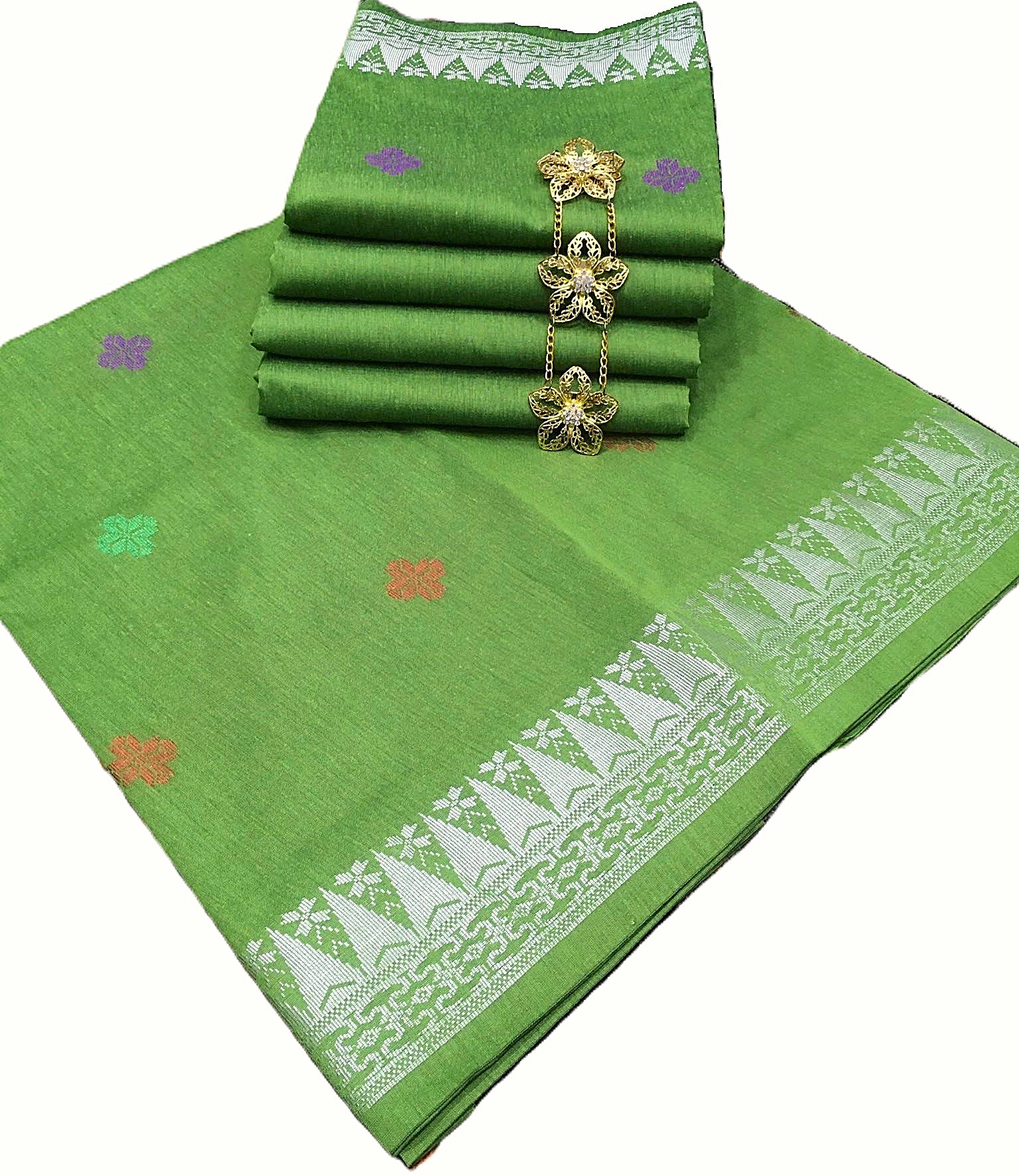 SBTC01 * SONGKET TENUN 2 TONE COLOR'S BINTANG SINGLE SIDE BORDER ...