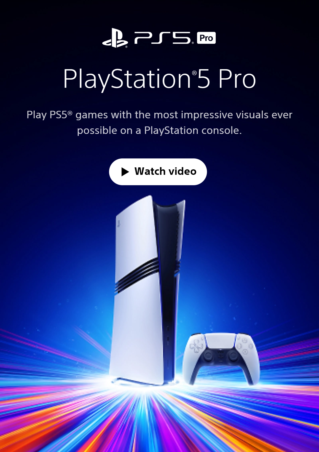 Sony PlayStation 5 Pro | PS5 Pro | 2TB SSD Storage | AI-enhanced ...