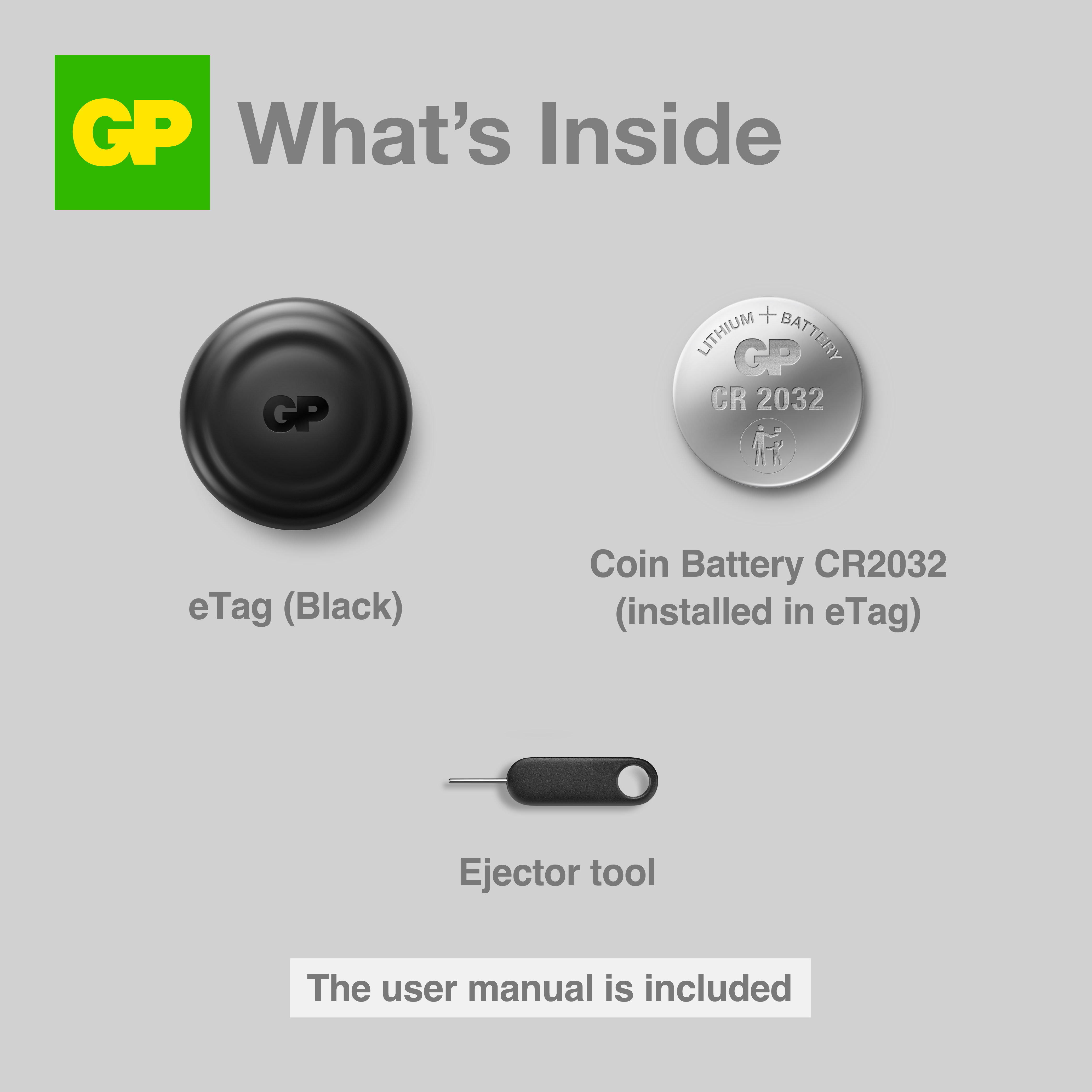 GP eTag Smart Locator Tracker Anti-Lost Finder Tracker GPS Tracking ...