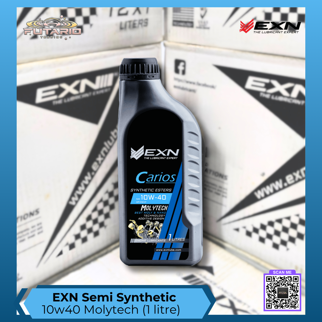 EXN LUBE Engine Oil - 10w40 (1 Litre) - Molytech - Semi Synthetic ...