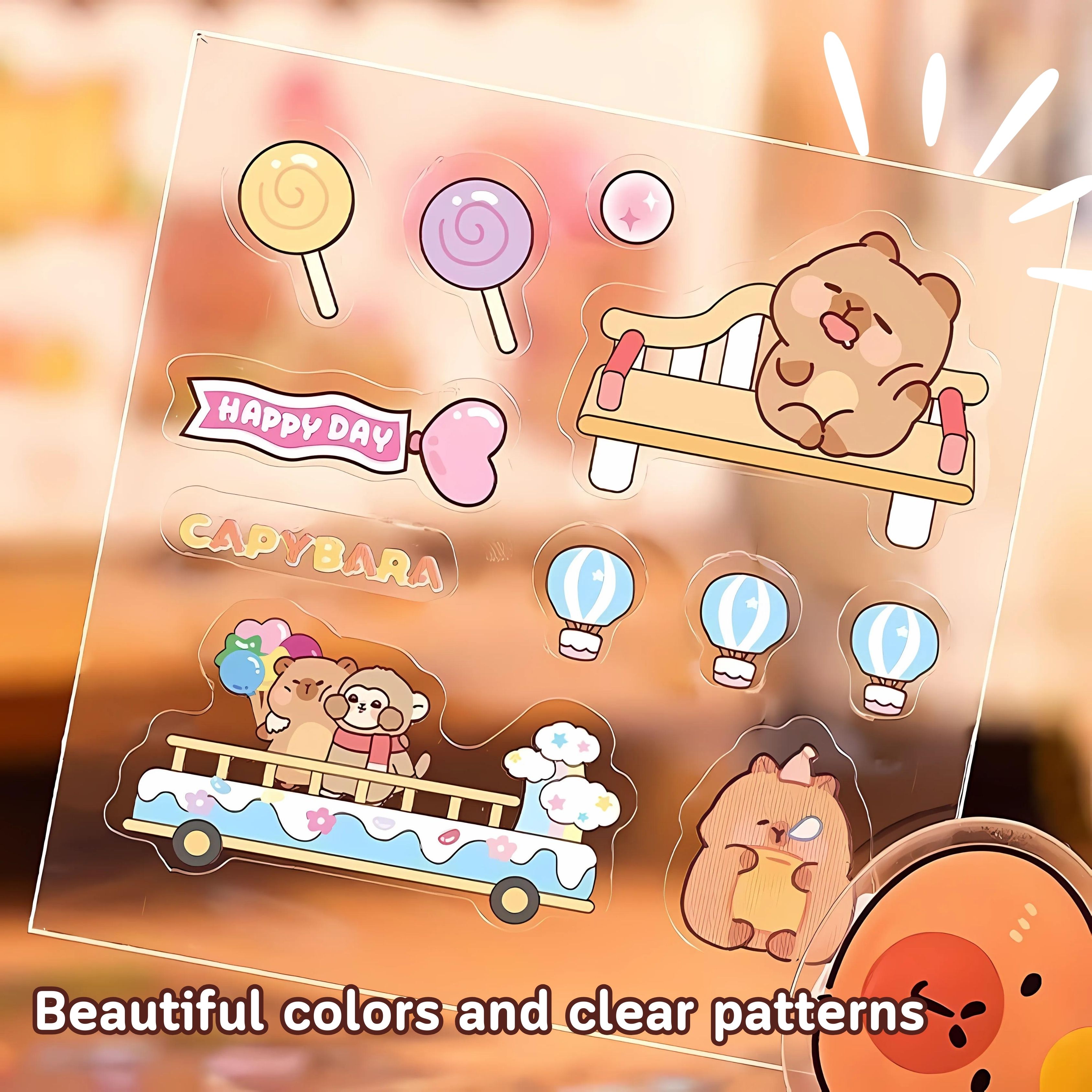Cute Capybara Stickers School Supplies Diary Decoration Journal ...