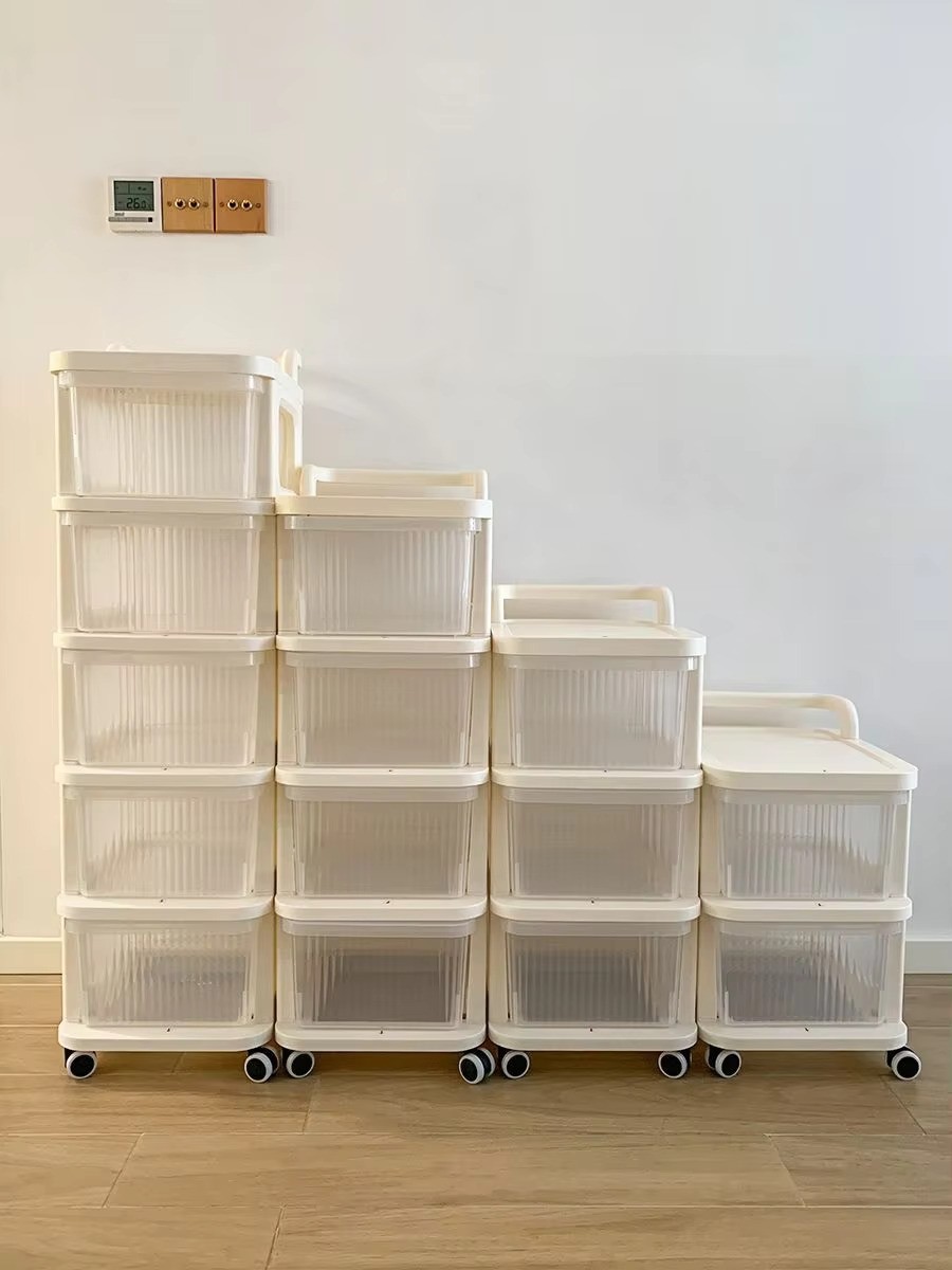 【High - Quality】2/3/4/5 Layers Trolley Storage Drawer Style Cabinet ...