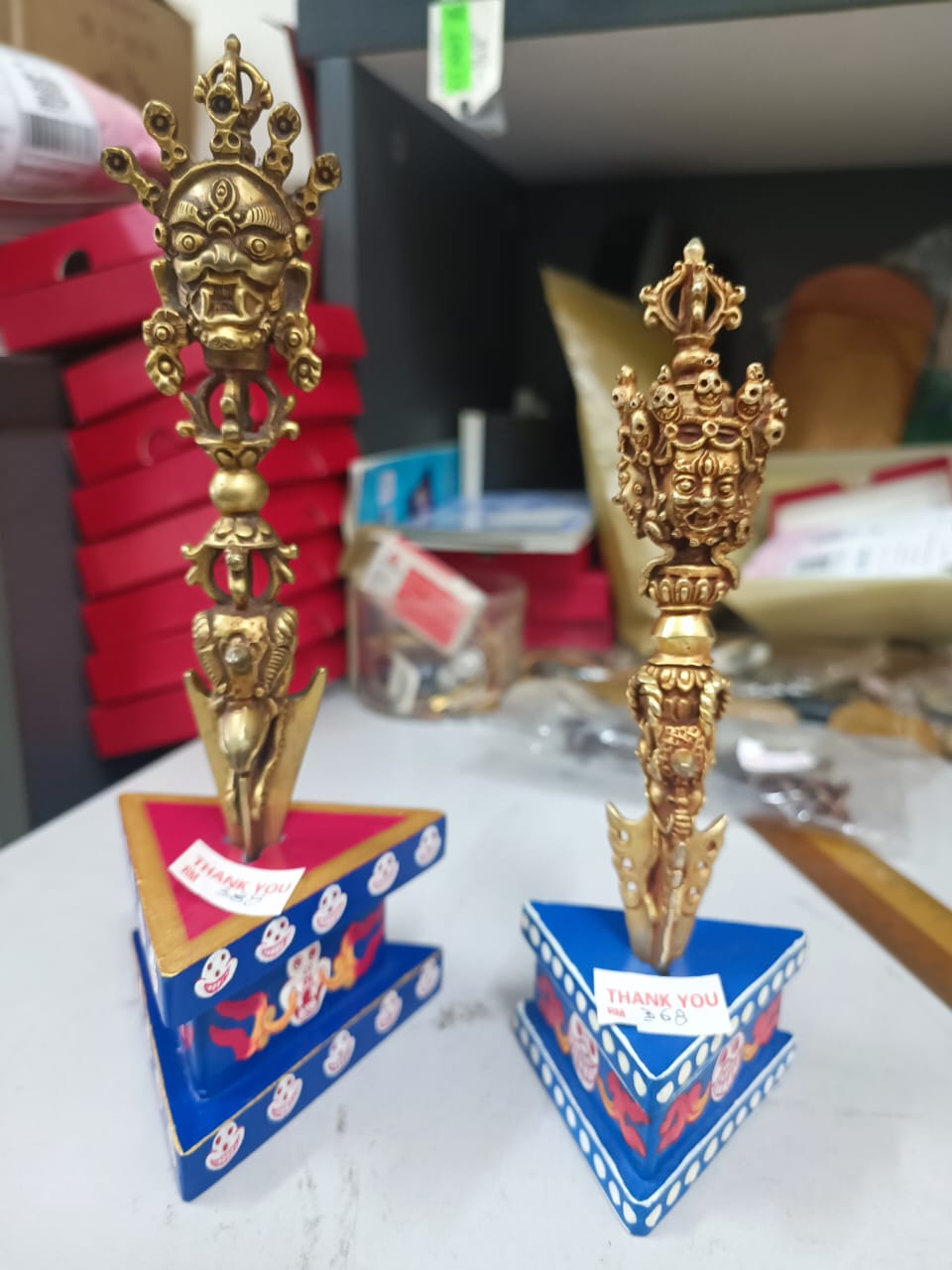 金刚铃 金刚杵 铜质 尼泊尔 密宗用品 佛教 普巴金刚杵 Phurpa | Shopee Malaysia