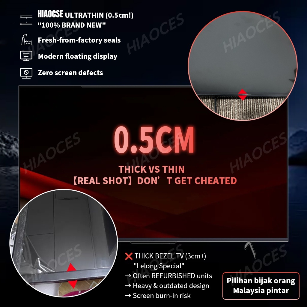[On sale]Smart TV 32/43/50/55Inch thin-bezels Android TV murah UHD ...