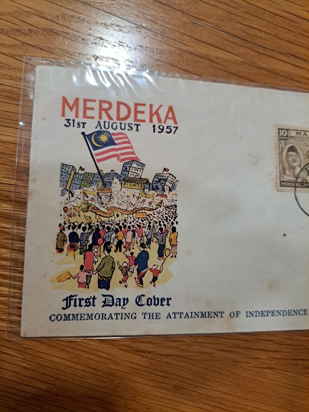 Vintage Setem Koleksi 31st August 1957 Merdeka FDC Private Cover ...