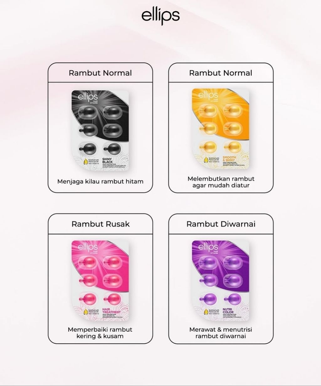 Ellips Hair Vitamin / Elips Vitamin Rambut | Shopee Malaysia