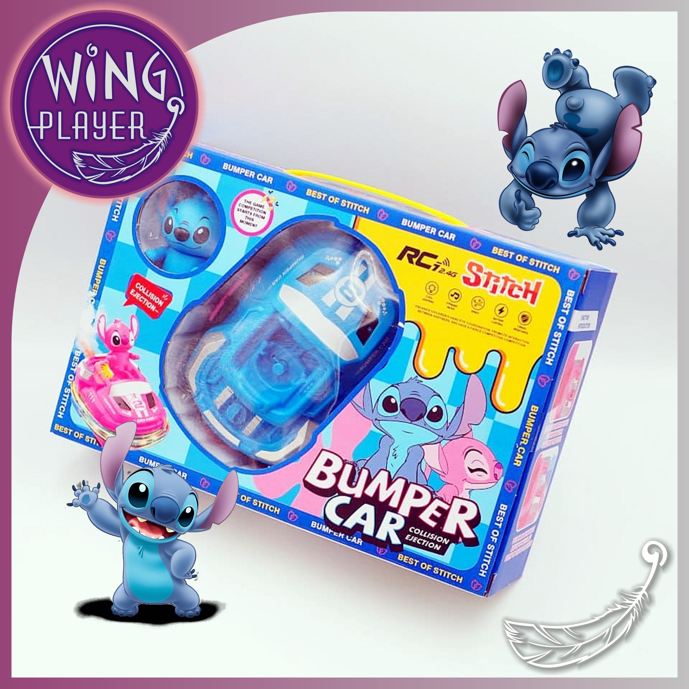 Stitch Remote Control 2.4GHz Bumper Car | Shopee Malaysia
