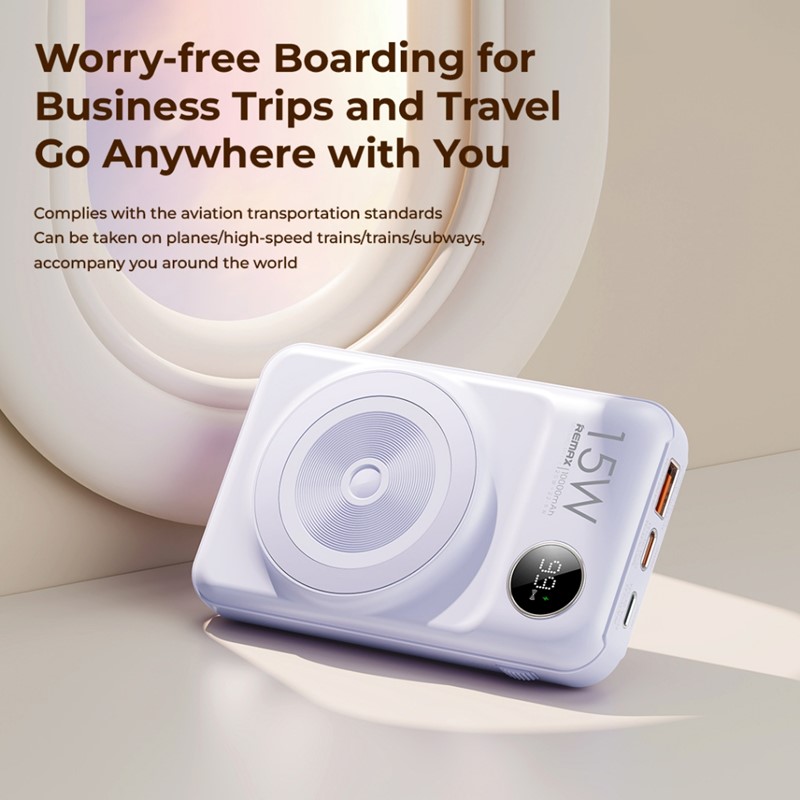 REMAX RPP-527 Lecho Series Magnetic Wireless Power Bank 10000mAh 20W PD ...