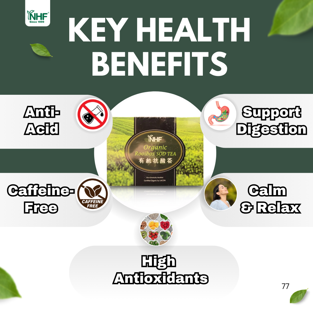 NHF Organic Rooibos Sod Tea 有机抗酸茶 (20 Sachets) | Shopee Malaysia