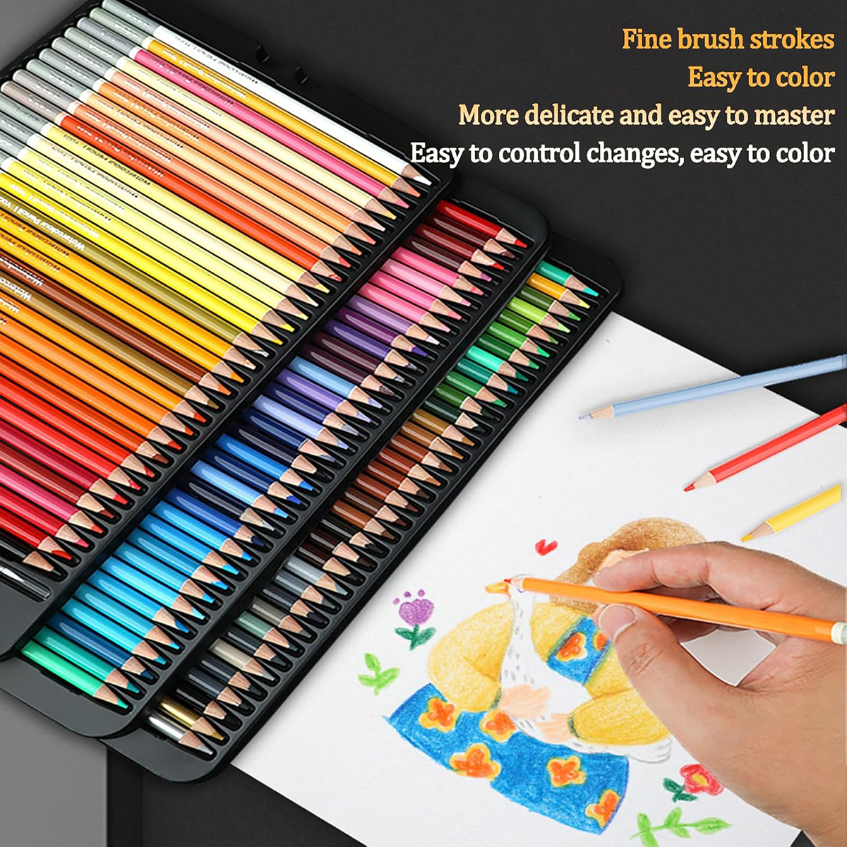 36/72Color colour pencil pengsing art set oily warna pensil colored ...