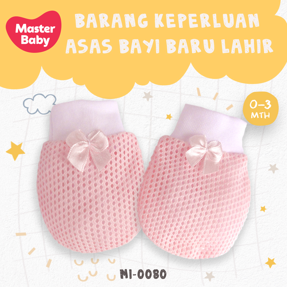 MASTER BABY (0-3 Month Newborn Baby Girl Mitten / Sarung Tangan baby ...