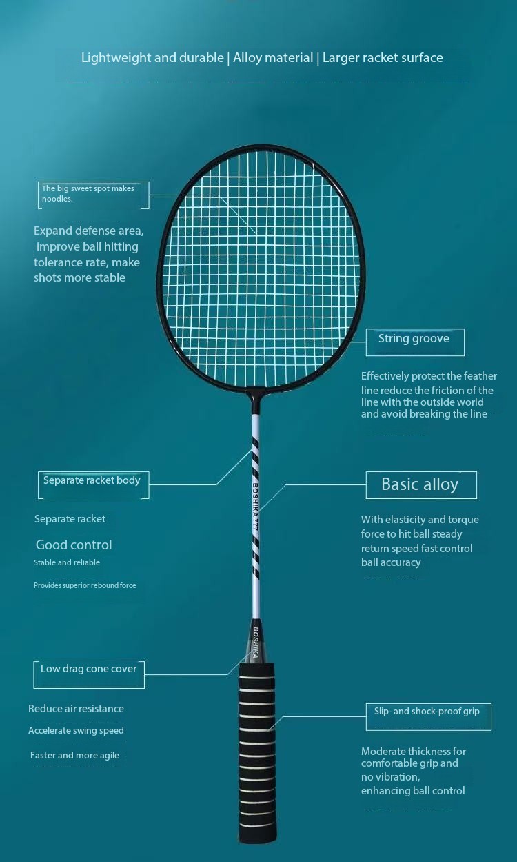 Entry-level badminton rackets, suitable for training use by both ...