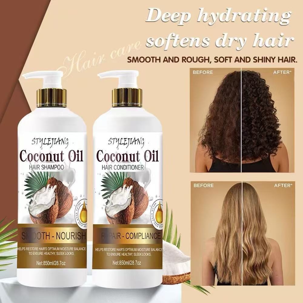 Stylejiang Coconut Oil Repair & Moisture Hair Conditioner (850ml ...