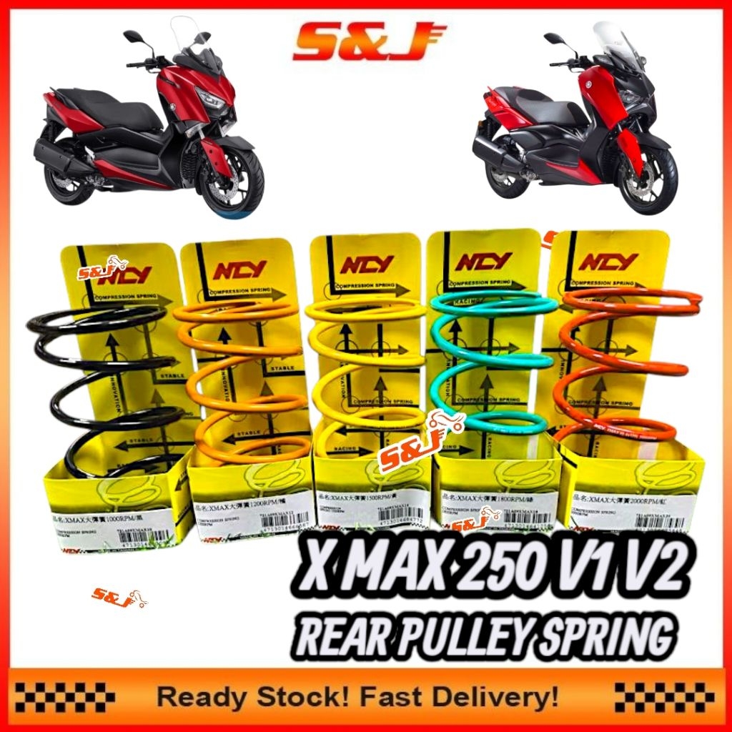 NCY XMAX 250 300 X-MAX 250 XMAX250 V1 V2 REAR PULLEY SPRING CVT SPRING ...