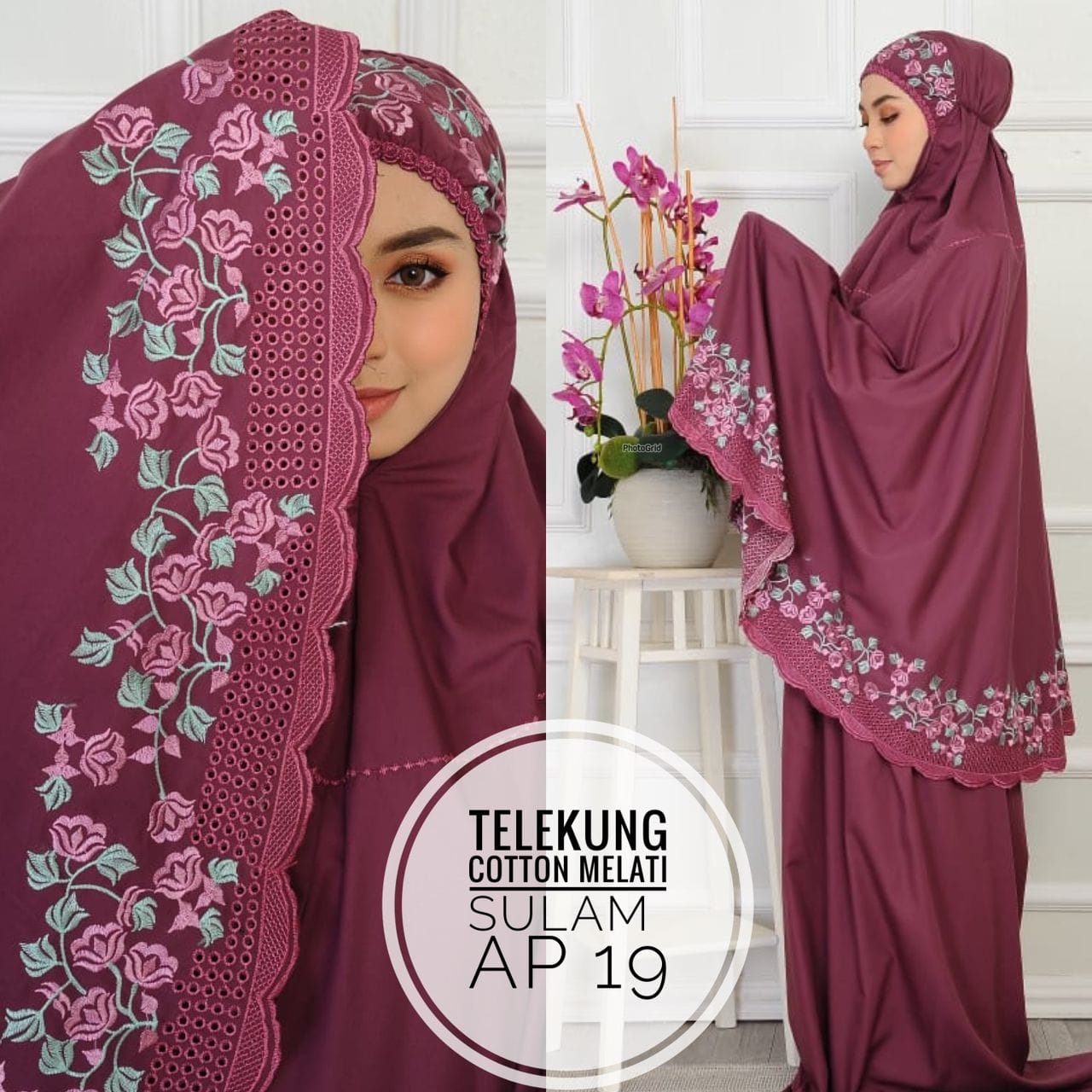 Telekung Cotton sulam,telekung kerawang, Fashion Baru,Telekung Murah ...