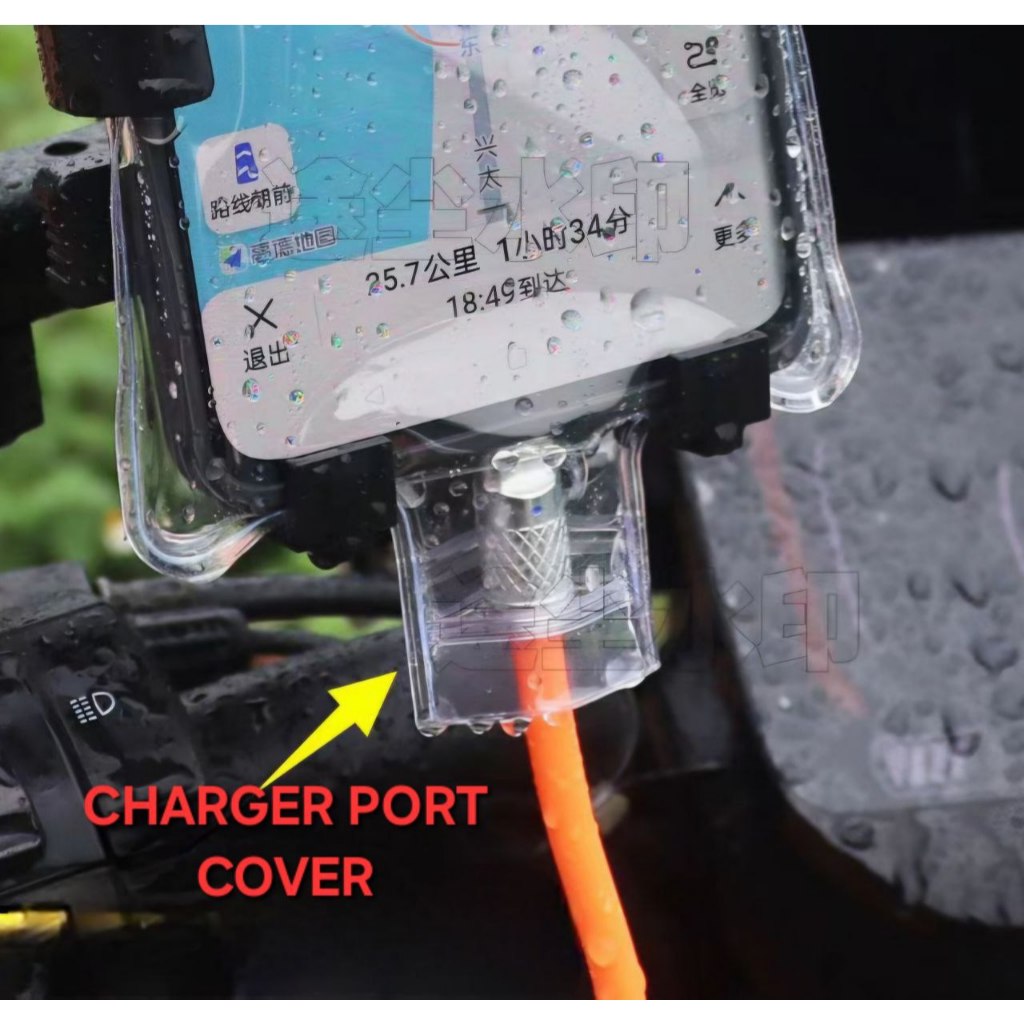 Phone Casing Transparent Waterproof With Charger Port For Food Delivery ...